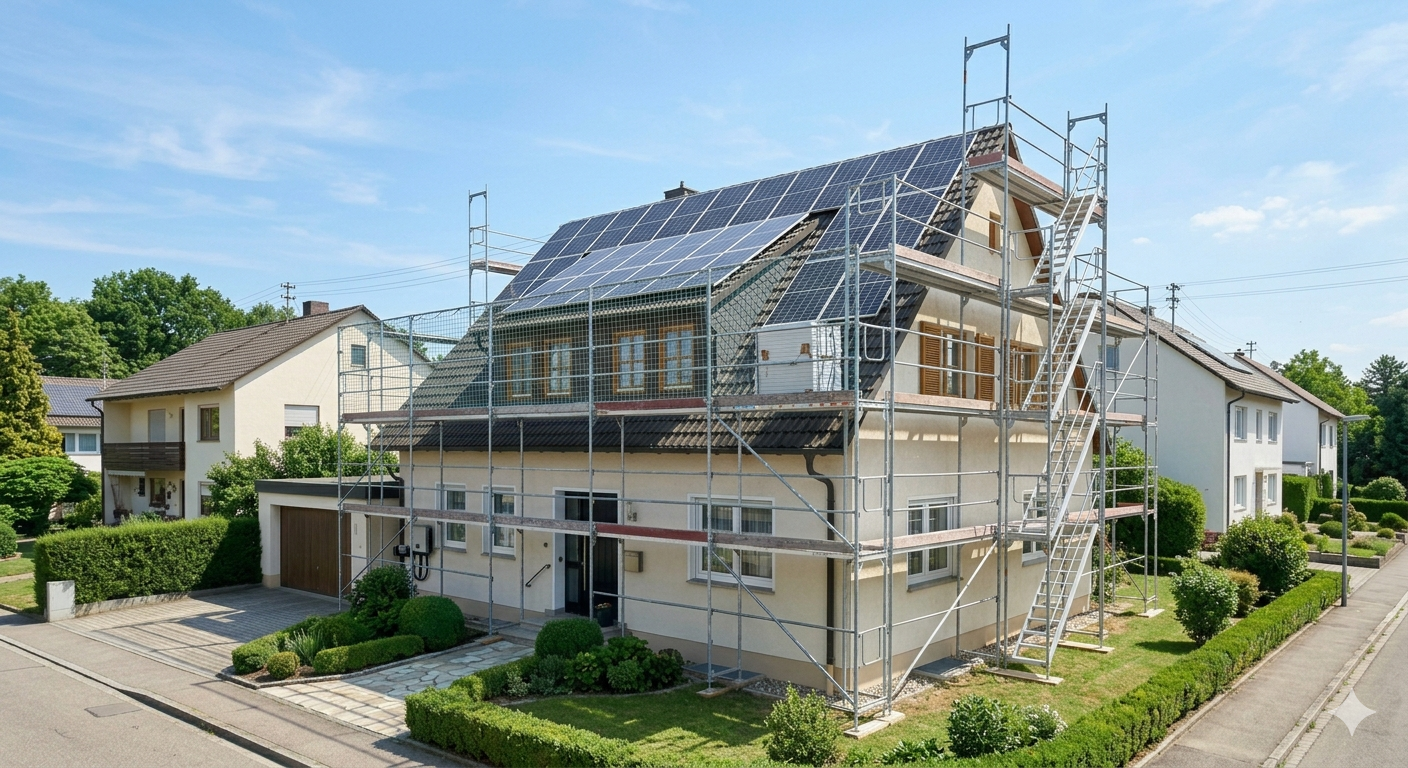 Gerüst Photovoltaik Böblingen – Gerüst für die Solar-Montage